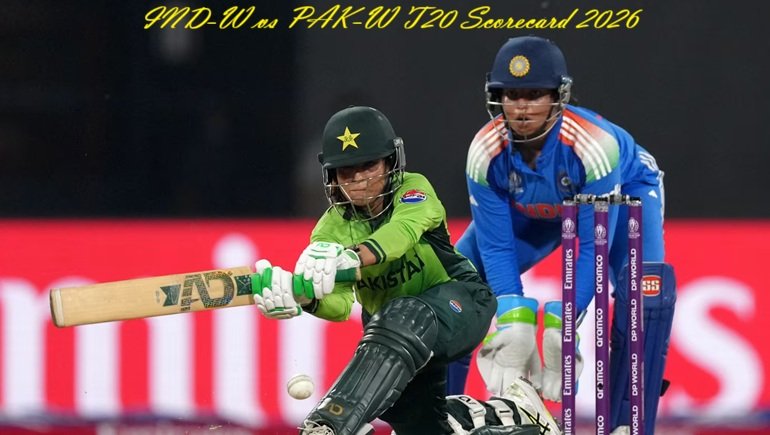 ind-w vs pak-w t20 scorecard 2026